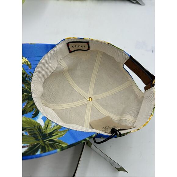 Unisex Gucci, Hawaii print baseball cap size small adjustable made in Italy